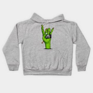 Defend Metal Zombie Skull Hand Kids Hoodie